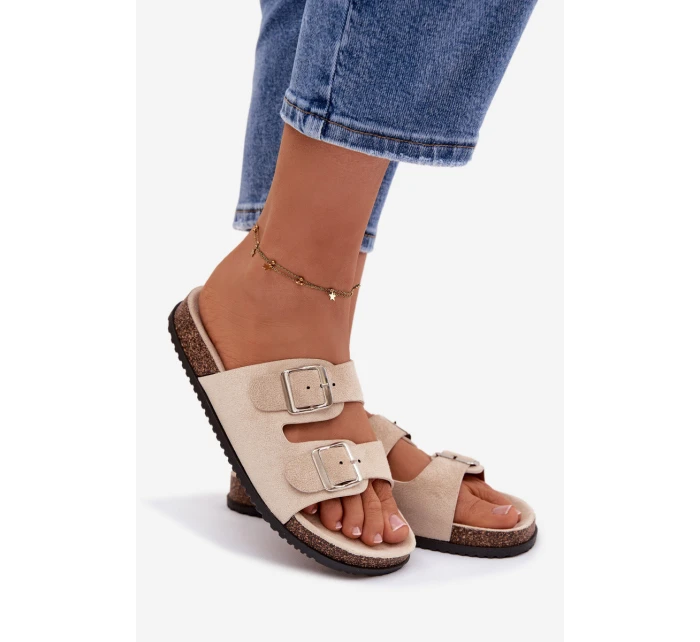 Dámské pantofle světle béžové model 21919566 - Boto