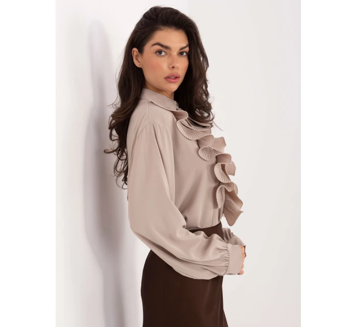 Koszula IT KS model 21795549 beżowy - FPrice Koszula IT KS model 21795549 beżowy - FPrice