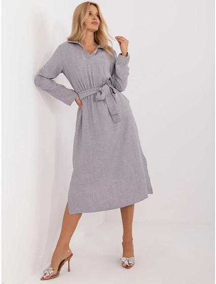 Sukienka LK SK model 20463591 szary - FPrice Sukienka LK SK model 20463591 szary - FPrice