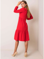 RUE PARIS Červené bavlněné šaty