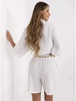 Dámské šortky MI SN 6620.72P bílé - F.Moda Dámské šortky MI SN 6620.72P bílé - F.Moda