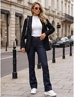 Jeansy damskie z efektem push up granatowe model 22319377 - FashionStreet Jeansy damskie z efektem push up granatowe model 22319377 - FashionStreet