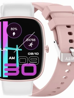 Dámské chytré hodinky  Pink Strap + White Strap model 21807097 - Gravity