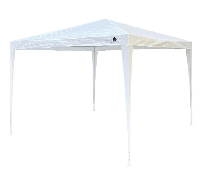 Pavilonový zahradní stan PE 3x3x2,45 m bílý SASKA GARDEN
