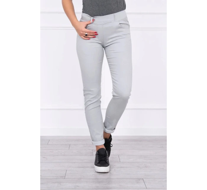 Kalhoty v barvě denim šedé Kalhoty v barvě denim šedé