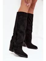 Dámské Boty S Na Podpatku Černé model 21704718 - Boto