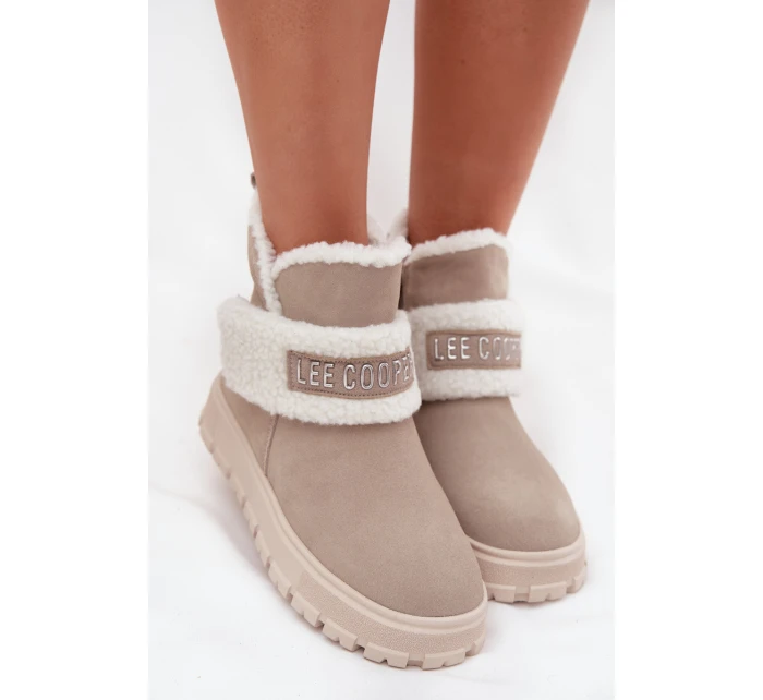 Zimní boty Dámské z přírodního s  25 01 Světle šedé model 21725184 - Lee Cooper