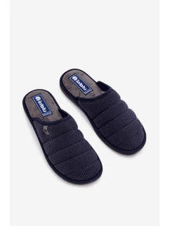 Pohodlná Pánská Domácí Obuv Pantofle model 21821662 Tmavě Modrá - Inblu
