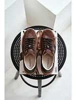 Dámské tenisky model 22069643 na platformě hnědé - VINCEZA