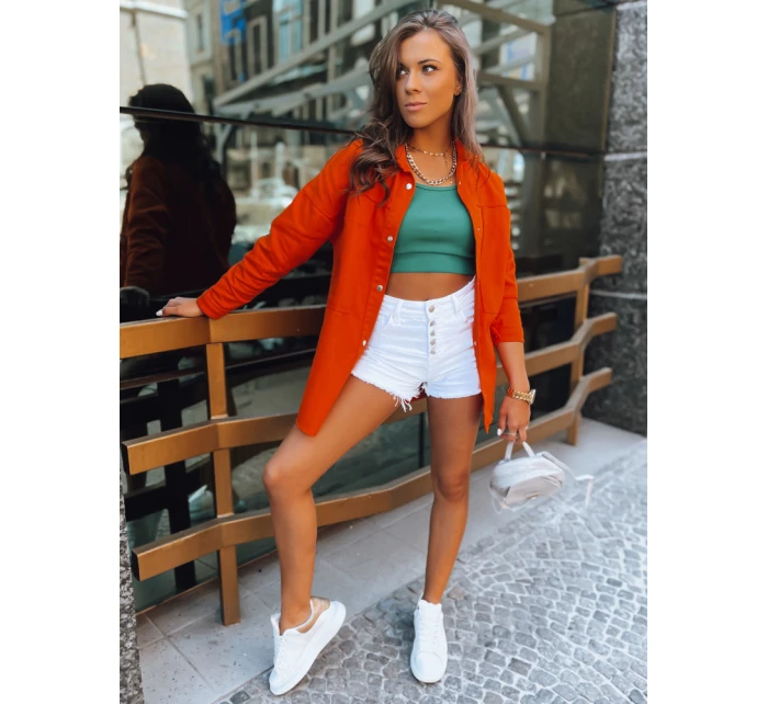 Dámská oranžová košilová bunda CALIFORNICATION FashionStreet TY3523z