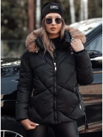 Dámská zimní bunda LESISI prošívaná s kapucí černá FashionStreet TY4716