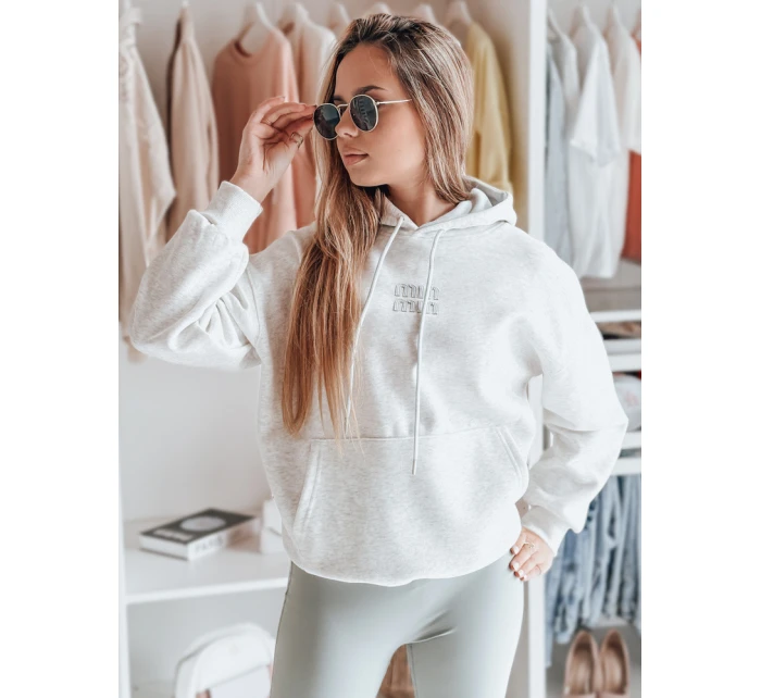 Dámská mikina oversize MINMIN LOVE šedá FashionStreet BY1496