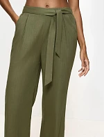 Dámské kalhoty Summer Wear Trousers - SAGE GREEN - zelené 00MM - TRIUMPH
