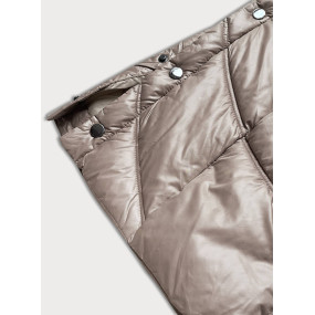 Lehká dlouhá dámská bunda ve velbloudí barvě (H-203)