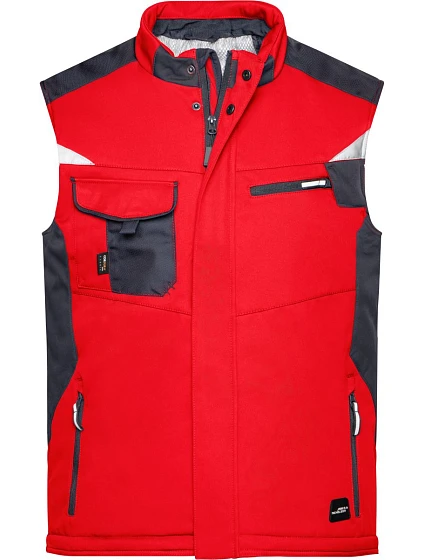 Daiber JN 825 Pracovní zimní softshellová vesta - Strong 02.0825 red/black Daiber JN 825 Pracovní zimní softshellová vesta - Strong 02.0825 red/black