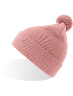 Atlantis Headwear Kid Wind-S Pompom Dětská pletená čepice s bambulí 33.0313 pink Atlantis Headwear Kid Wind-S Pompom Dětská pletená čepice s bambulí 33.0313 pink