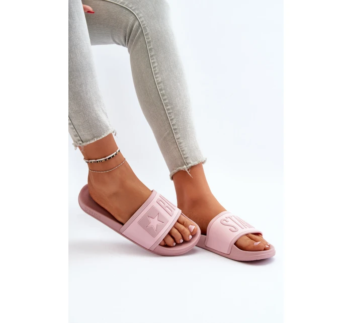 Dámské Žabky Big Star model 21651547 Růžové - Big Star Shoes Dámské Žabky Big Star model 21651547 Růžové - Big Star Shoes