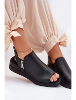 Dámské Sandály Na Klínu Černé Mevinette Dámské Sandály Na Klínu Černé Mevinette