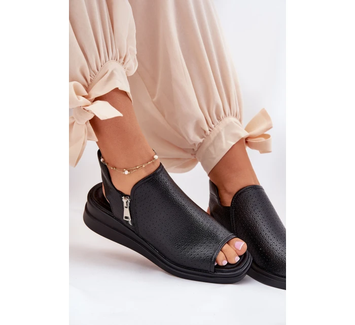 Dámské Sandály Na Klínu Černé Mevinette Dámské Sandály Na Klínu Černé Mevinette