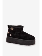 Dámské sněhule na platformě s přezkami černé Maelle Dámské sněhule na platformě s přezkami černé Maelle