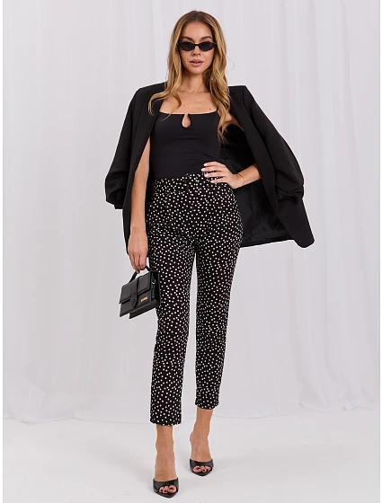 Spodnie DHJ SP model 22266540 czarny - FPrice Spodnie DHJ SP model 22266540 czarny - FPrice