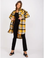 Dámská košile-EM-KS-003/07.35X-černá a žlutá Dámská košile-EM-KS-003/07.35X-černá a žlutá