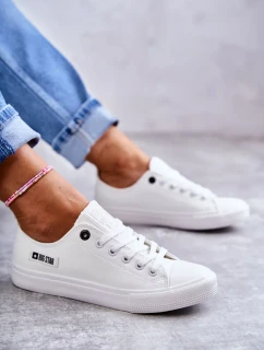 Dámské nízké kožené tenisky Big Star model 19974656 Bílé - Big Star Shoes