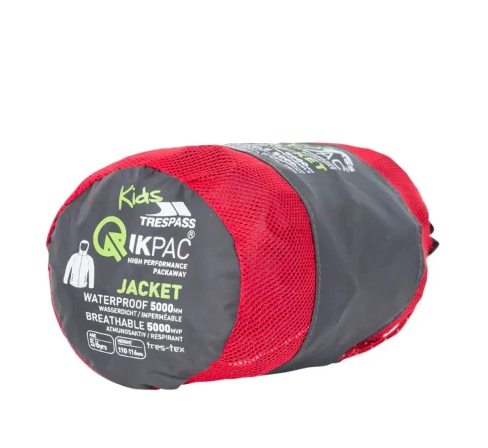 Dětská nepromokavá bunda Trespass QIKPAC X