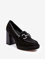 Kožené lodičky 2706 černé - Laura Messi