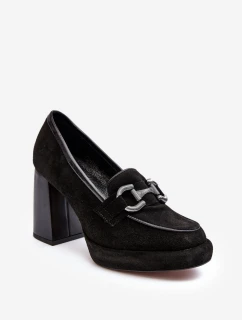 Kožené lodičky 2706 černé - Laura Messi