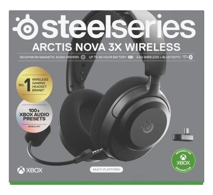 Steelseries Arctis Nova 3X Bezdrátová sluchátka pro Xbox, černá