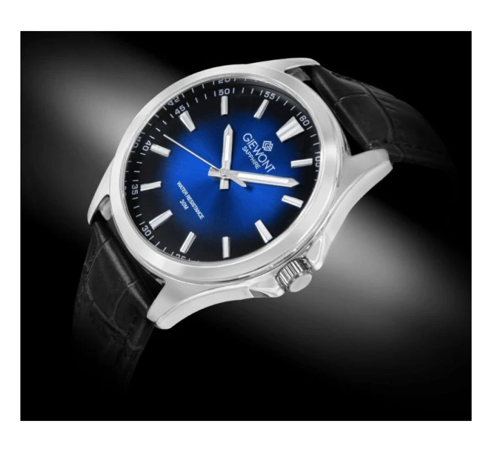 Pánské safírové černo-modré hodinky Giewont Elegance GW5160-A6 Pánské safírové černo-modré hodinky Giewont Elegance GW5160-A6