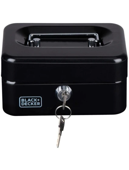 KOVOVÁ KAZETA NA DOKUMENTY 15x8x11,8 CM BLACK + DECKER