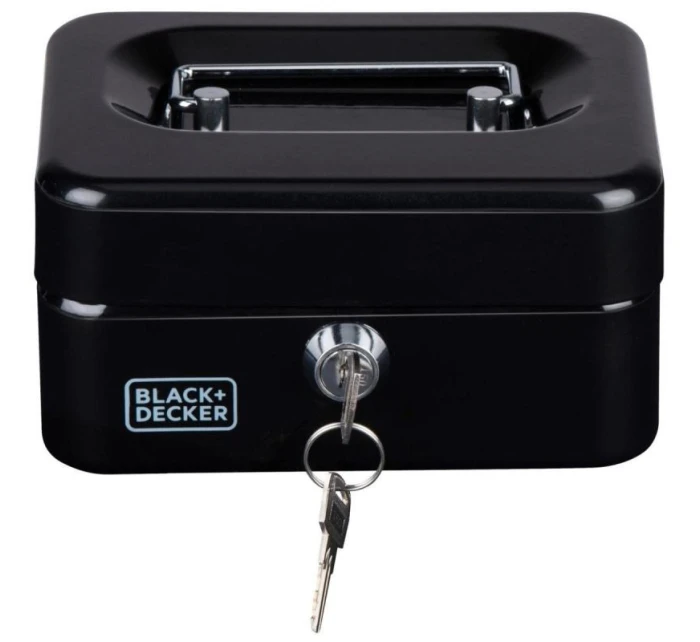 KOVOVÁ KAZETA NA DOKUMENTY 15x8x11,8 CM BLACK + DECKER