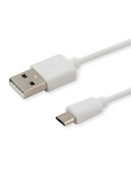 Kabel SAVIO CL-123 (Micro USB - USB 2.0 ; 1m; bílá barva)