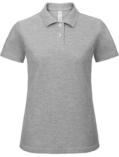 B&C ID.001 /women Dámské piqué polo 01.ID10 heather grey