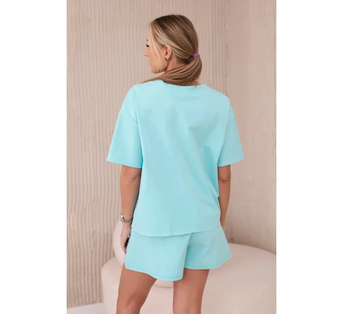 Sada s potiskem new punto halenkové + šortky mincovna Sada s potiskem new punto halenkové + šortky mincovna