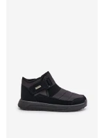 Zateplené pánské zimní boty sněhule černé Progress PROGJ-22-153