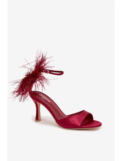 Sandály Na Podpatku S Bordové model 21757820 - Boto