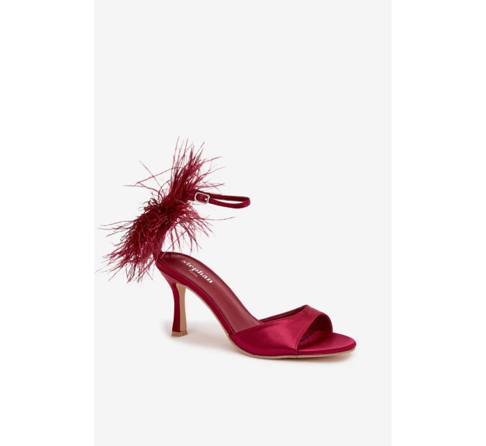 Sandály Na Podpatku S Bordové model 21757820 - Boto