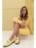 Dámské mokasíny s ozdobným detailem Žluté Rosynne Dámské mokasíny s ozdobným detailem Žluté Rosynne