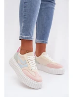 Dámské tenisky na platformě z eko semiše vícebarevné model 21997817 - Boto