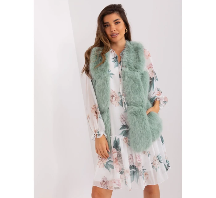 Kamizelka AT KZ model 18997362 pistacjowy - FPrice Kamizelka AT KZ model 18997362 pistacjowy - FPrice