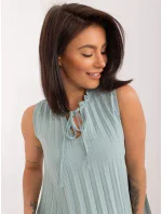 Bluzka model 21156176 pistacjowy - FPrice Bluzka model 21156176 pistacjowy - FPrice