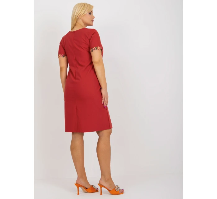 Šaty LK SK 506309.50 vínové Šaty LK SK 506309.50 vínové