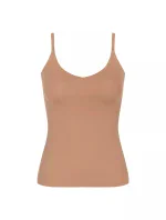 Dámský top ZERO Feel 2.0 Spaghetti Top - BROWN - hnědý 00CM - SLOGGI