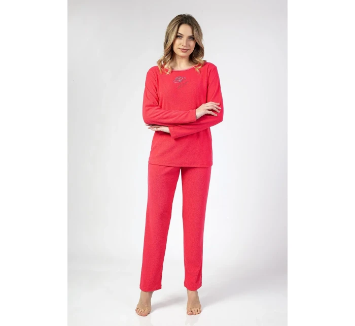 Piżama model 20328329 dł/r Frotte 2XL3XL damska - Regina Piżama model 20328329 dł/r Frotte 2XL3XL damska - Regina