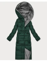 Tmavě oboustranná zimní bunda v délce ke kolenům model 21427450 - MINORITY