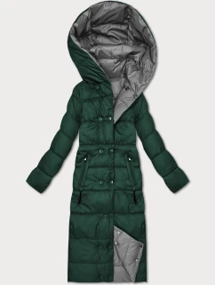 Tmavě oboustranná zimní bunda v délce ke kolenům model 21427450 - MINORITY