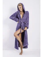 Dámský župan Diana long violet - DKAREN Dámský župan Diana long violet - DKAREN